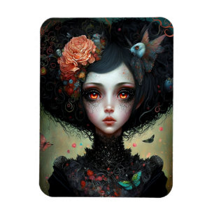 Magnet Flexible Goth Déplaisant mignonne fille gothique
