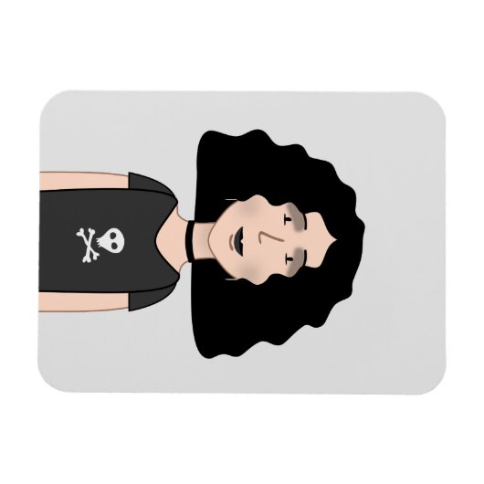 Magnet Flexible Goth girl (Horizontal)