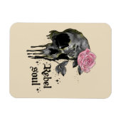 Magnet Flexible Goth Skull | Rebel Soul (Horizontal)