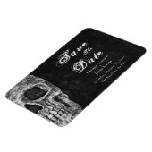 Magnet Flexible Gothique Crâne Hallomariage Enregistrer la date (Côté Gauche)