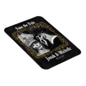 Magnet Flexible Gothique Dia De Los Muertos Enregistrer La Date (Côté Droit)