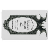 Magnet Flexible Gothique Jusqu'À La Mort Do Us Part Bat Save Date (Horizontal)