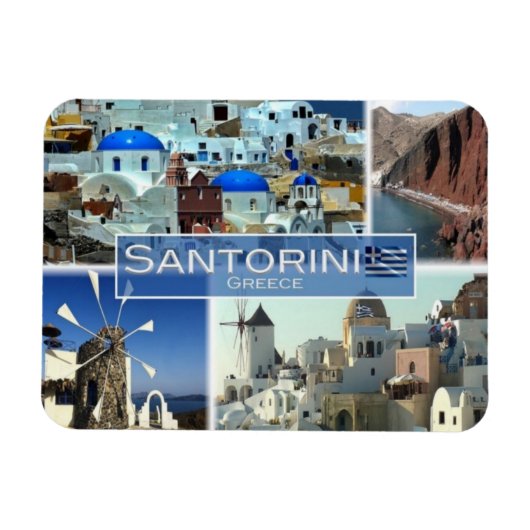 Magnet Flexible GR Grèce - Santorin - Oia - (Horizontal)