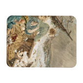Magnet Flexible Grace Darling and her father saving the shipwrecke (Horizontal)
