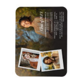 Magnet Flexible Grad 2023 Photo Collage Graduation Party Invitatio (Vertical)
