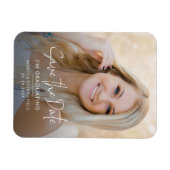Magnet Flexible Grad Photo 2025 Enregistrer la date Graduation (Horizontal)