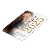 Magnet Flexible Grad Photo Gold Noir 2023 Faire-part de graduation (Côté Gauche)