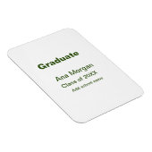 Magnet Flexible Graduate ajouter nom classe de nom de l'école de 2 (Côté Droit)