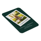 Magnet Flexible Graduation 2024 Photo Green Elegant Faire-part (Côté Droit)