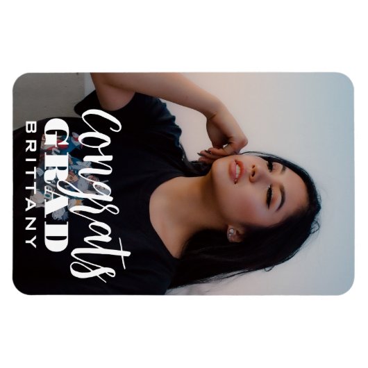 Magnet Flexible Graduation De Script Fun Enregistrer La Date Photo (Horizontal)