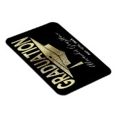 Magnet Flexible Graduation Moderne Faux Gold Enregistrer La Date (Côté Droit)