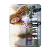 Magnet Flexible Graduation moderne | Graduate Photo Faire-part (Vertical)