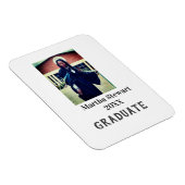 Magnet Flexible Graduation photo name year class university simple (Côté Droit)