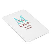Magnet Flexible Gradué ajouter nom monogramme vert rose simple min (Côté Droit)