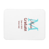 Magnet Flexible Gradué ajouter nom monogramme vert rose simple min (Horizontal)