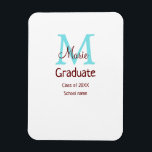 Magnet Flexible Gradué ajouter nom monogramme vert rose simple min<br><div class="desc">belle conception</div>