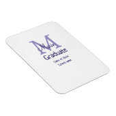 Magnet Flexible Gradué ajouter nom monogramme violet simple m mini (Côté Droit)
