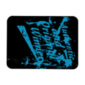 Magnet Flexible Graffiti Authentique Vainqueur Grunge Éclaboussure (Horizontal)