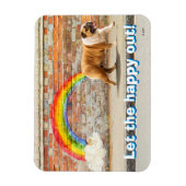 Magnet Flexible Graffiti Chien et Arc-en-ciel (Vertical)