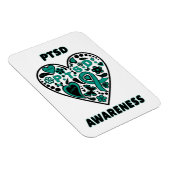Magnet Flexible Graffiti Heart...PTSD (Côté Droit)