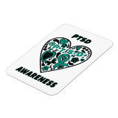 Magnet Flexible Graffiti Heart...PTSD (Côté Gauche)