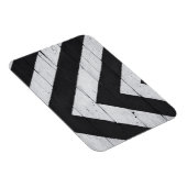 Magnet Flexible Grain de bois peint noir et blanc (Côté Droit)