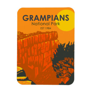 Magnet Flexible Grampians National Park Australie Vintage