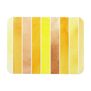 Magnet Flexible grand arrière - plan jaune d'aquarelle - aquarell