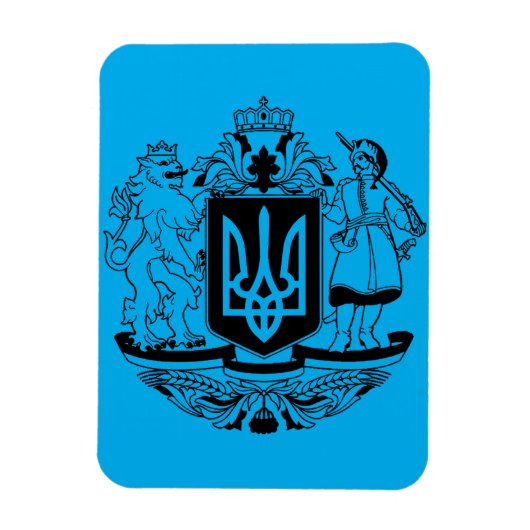 Magnet Flexible Grand blason de l'Ukraine (Vertical)