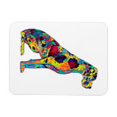 Magnet Flexible Grand cadeau de chien de Danse 3" x 4" Aimant phot (Horizontal)