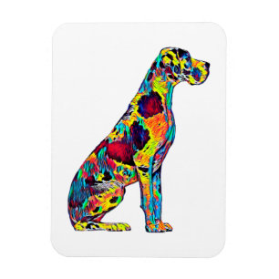 Magnet Flexible Grand cadeau de chien de Danse 3" x 4" Aimant phot