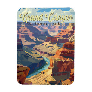 Magnet Flexible Grand Canyon National Park Illustration Travel Art
