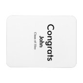 Magnet Flexible grand garçon ajouter nom félicitations date année (Horizontal)