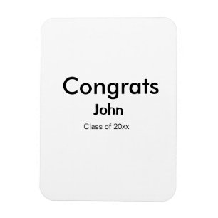 Magnet Flexible grand garçon ajouter nom félicitations date année 