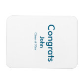 Magnet Flexible grand garçon ajouter nom félicitations date année  (Horizontal)