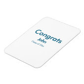 Magnet Flexible grand garçon ajouter nom félicitations date année  (Côté Gauche)