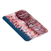 Magnet Flexible Grand Groupe De Petits Flamants (Côté Droit)
