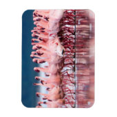Magnet Flexible Grand Groupe De Petits Flamants (Vertical)