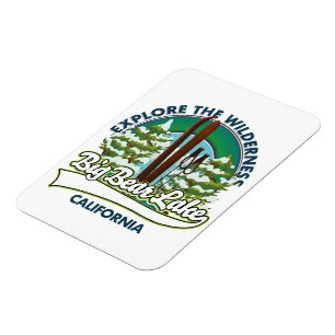 Magnet Flexible Grand lac Big Bear Californie logo ski