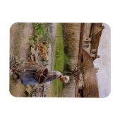 Magnet Flexible Grand-mère dans son jardin d'octobre (Horizontal)