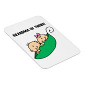 Magnet Flexible Grand-mère des cadeaux jumeaux (Côté Droit)