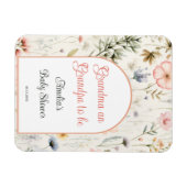 Magnet Flexible Grand-mère et grand-père seront Baby showers en fl (Horizontal)