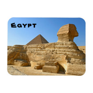 Magnet Flexible Grand Sphinx de Gizeh avec la pyramide de Khafre -