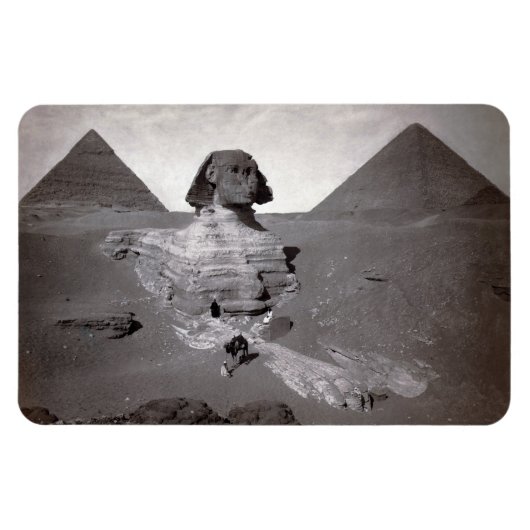 Magnet Flexible Grand sphinx de Gizeh Necropolis et Pyramides (Horizontal)