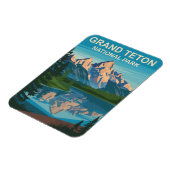 Magnet Flexible Grand Teton National Park Paysage Art de Voyage (Côté Gauche)