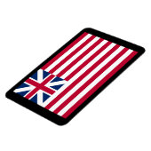 Magnet Flexible Grand Union, 1st USA Flag of Colonies (Côté Gauche)