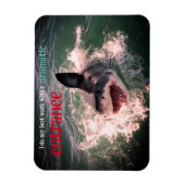 Magnet Flexible Grande brèche de requin blanc (Vertical)