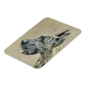Magnet Flexible Grande Danse (Brindle) Peinture - Art Chien origin (Côté Gauche)
