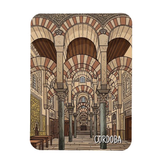 Magnet Flexible Grande Mosquée de Cordoue Espagne (Vertical)