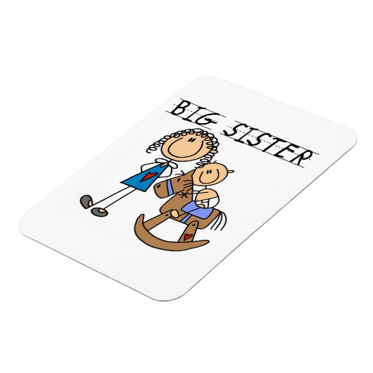 Magnet Flexible Grande Soeur Avec Bébé Frère Cadeaux (Côté Gauche)